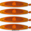 Oranje spaakreflectoren set van 4