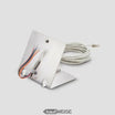 Siedle Access tafelstandaard AZTVP 870-0 E | Geborsteld roestvrij staal | Voor videopaneel AVP 870 | Incl. kabel