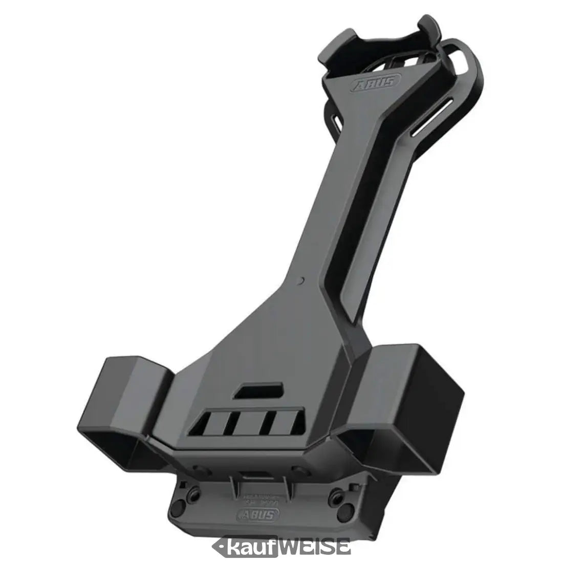 Schwarzer, robuster Fahrrad- oder Scooterhalter für das ABUS Granit Super Extreme 2500 Schloss