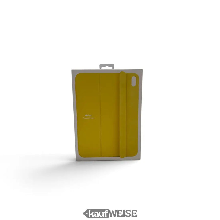 Apple Smart Folio für iPad, Herstellerverpackung mit Produktabbildung in Lemonade Gelb