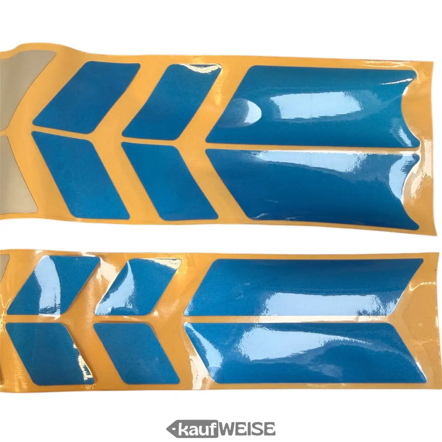 Koele blauwe afstemming