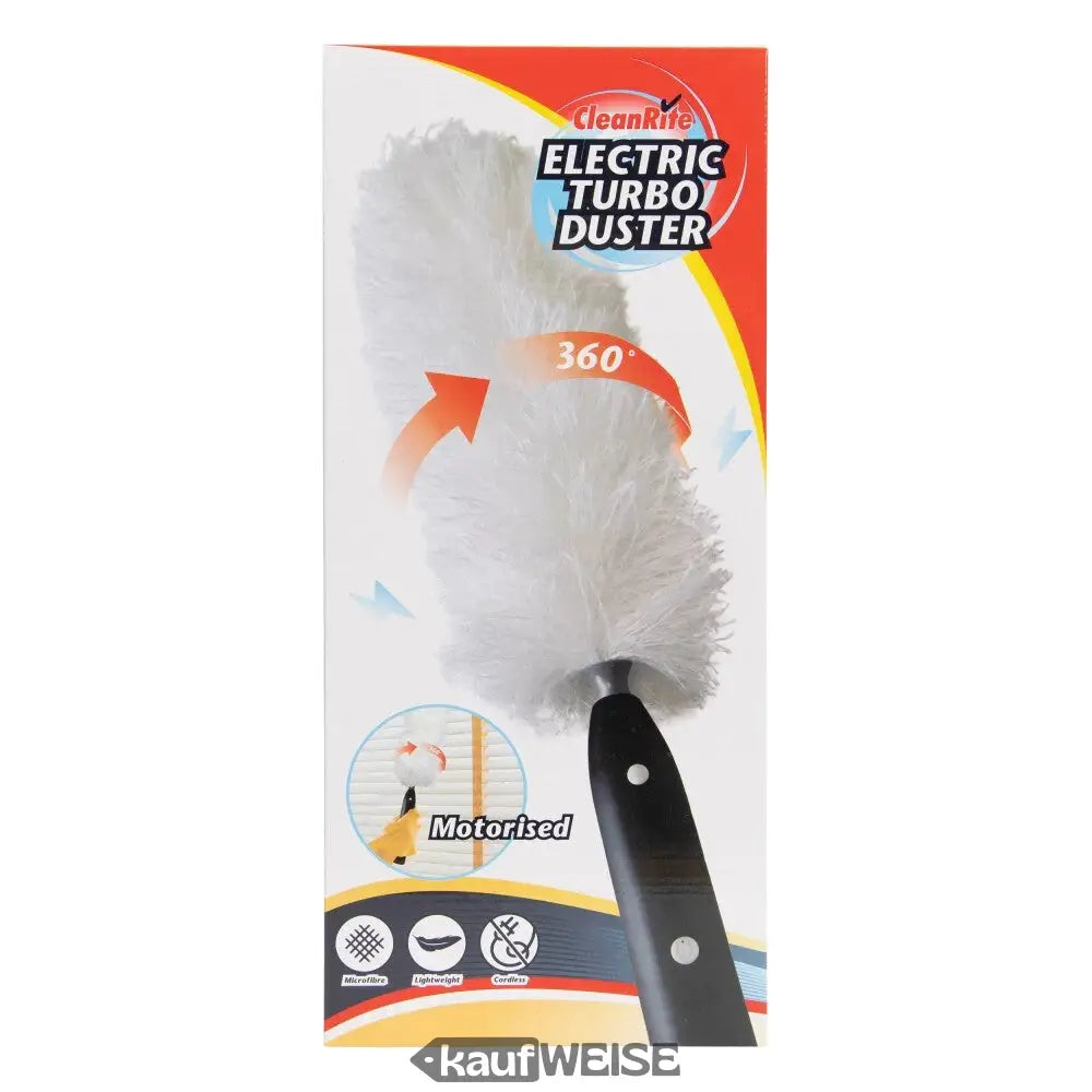 CleanRite Elektrischer Staubwedel mit 360-Grad drehbarem Kopf