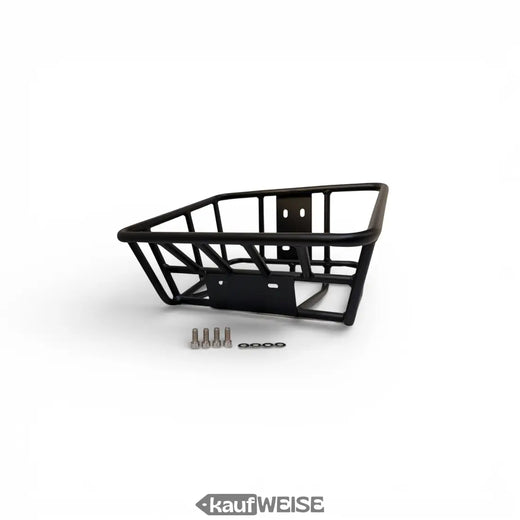Metalen mand voor e-scooters en fietsen (35x30x20 cm) | Matzwart | Montageset inbegrepen | Robuuste mand voor voor- en achterkant