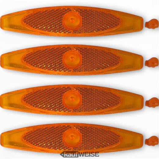 Oranje spaakreflectoren set van 4