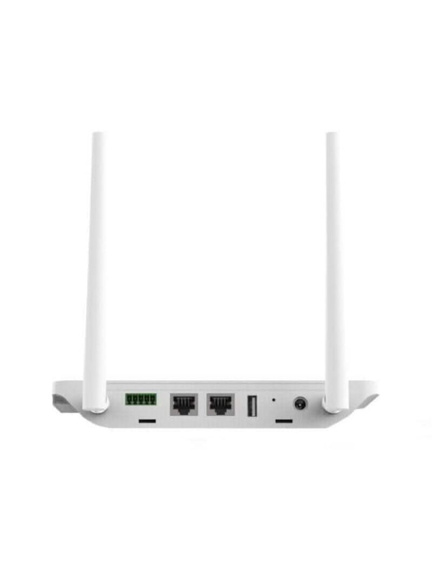 Weißer WLAN-Router mit zwei Antennen für Hoymiles DTU-Pro-S WiFi Überwachungsmodul