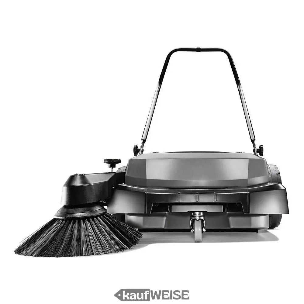 Schwarze und graue Kärcher Kehrmaschine KM 70/20 C mit 70cm Arbeitsbreite und Seitenbesen