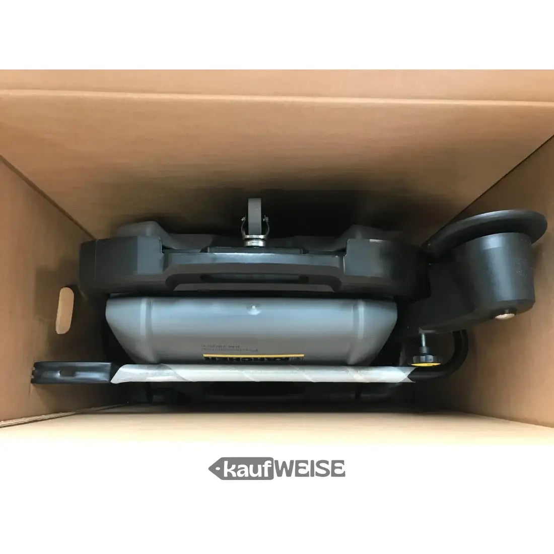 Schwarzer und silberner Roller in Box für Kärcher Kehrmaschine KM 70/20 C