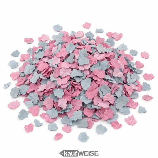 Confetti voor babyshower en gender reveal – roze, lichtblauw of mix