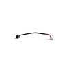 Laadbus met kabel voor hoverboard | 3-pins ronde bus, 2 contacten aangesloten, 18,5 cm | 12 mm schroefdraad