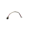 Oplaadaansluiting met Kabel voor Hoverboard / E-Scooter | 3-Pins Ronde Aansluiting, 3-Polige Stekker met 2 Aangesloten Contacten | 19 cm | Vlechtmantel