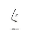 Oplaadaansluiting met kabel voor hoverboard | 3-pins | 19 cm | Zilver | Incl. moer
