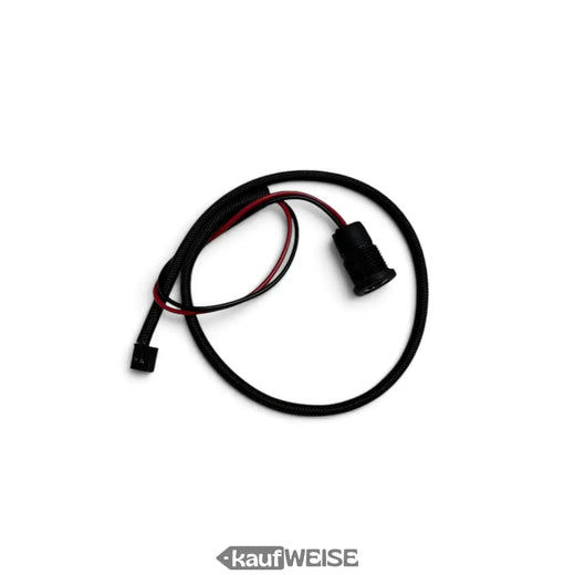 Oplaadpoort met kabel voor hoverboard / elektrische step | 2-pins | 44 cm | Zwart | DC-bus met schroefdraad