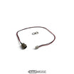 Laadaansluiting met kabel voor hoverboard / e-step | 2-polig bedraad, 3-pins ronde aansluiting | 44 cm | Incl. moer en ring