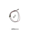 Laadaansluiting met kabel voor hoverboard / e-step | 3-pins | 44 cm | Type 2 | Incl. moer en ring