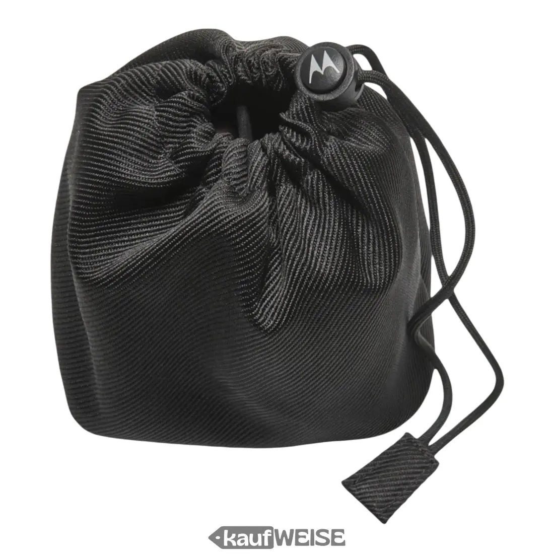 Schwarzes Drawstring-Beutel für Motorola PIP12 TRAVEL Babyphone mit Tasche