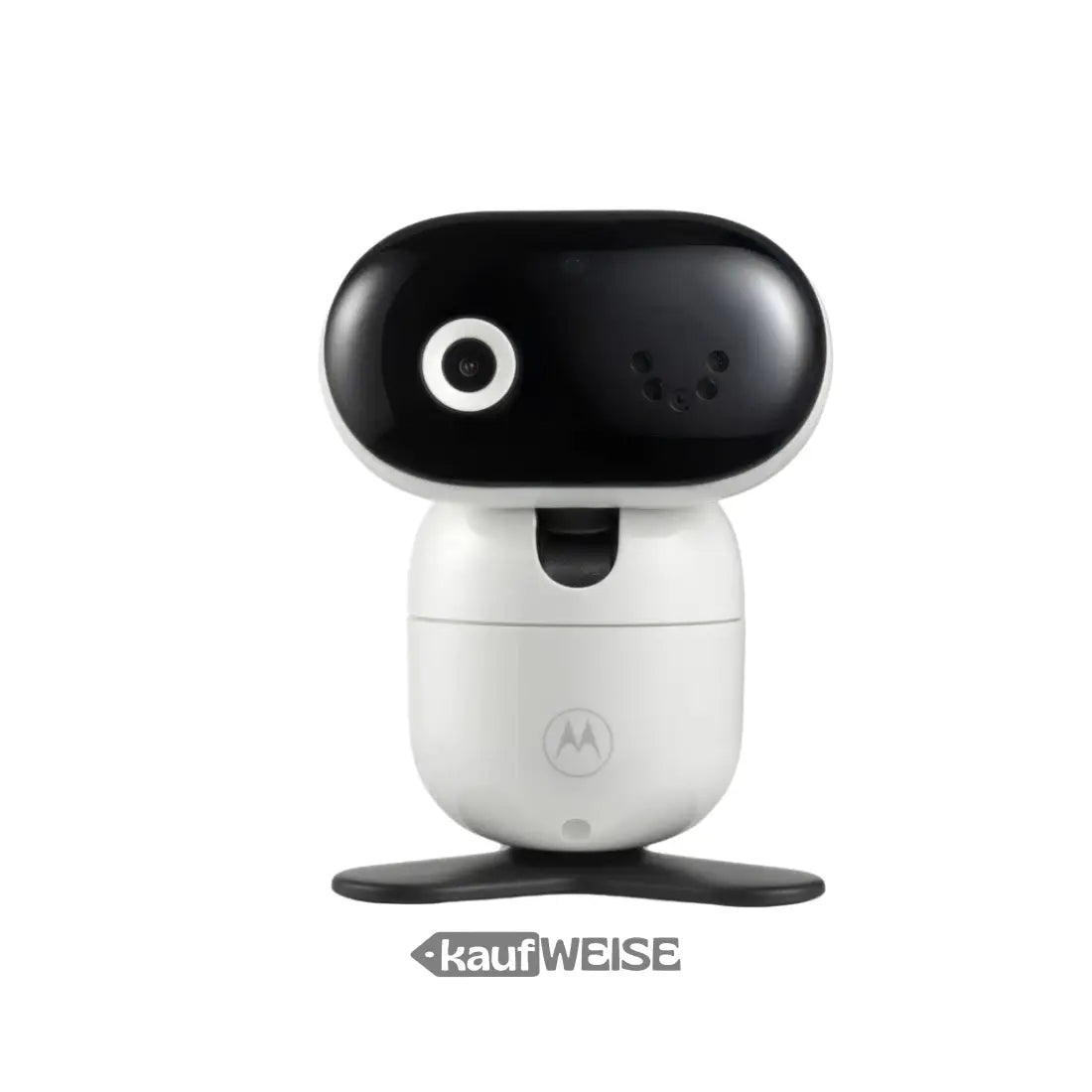 Weiße und schwarze Babyphone Kamera HD mit WLAN und Nachtsicht, drehbar von Motorola