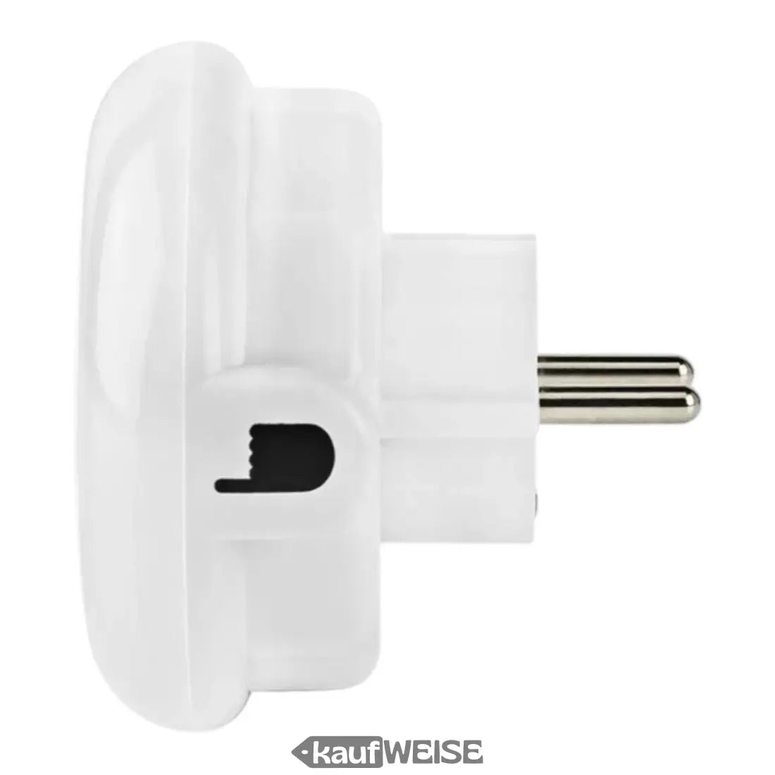 Weiße elektrische Steckeradapter für Nachtlicht mit Steckdose und Dämmerungssensor