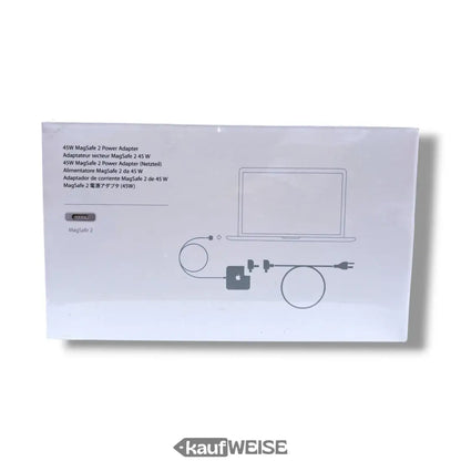 Ungeöffnetes Original Apple 45W MagSafe 2 Netzteil in Verpackung für MacBook Air