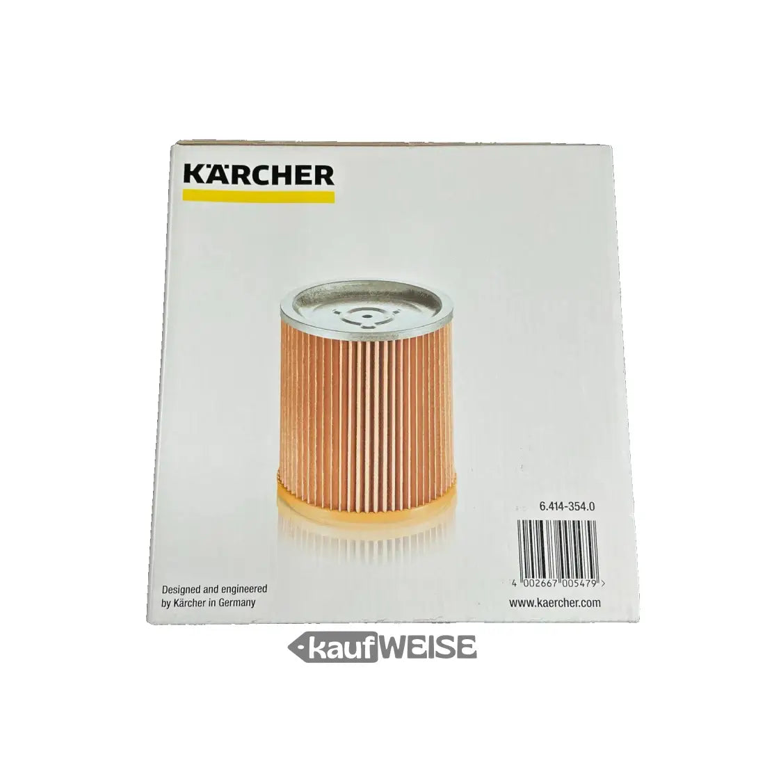 Kärcher Patronenfilter mit gefalteter Medien für Nass- & Trockensauger