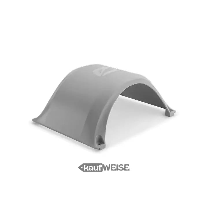 Grauer kunststoff bügel-fahrradständer mit dezentem logo für original onewheel xr plus schutzblech in 12 farben