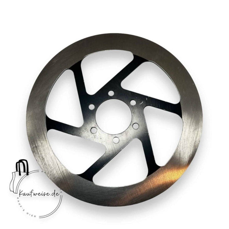 Silberne und schwarze Vanmoof Bremsscheibe 160mm für S3 und X3 Modelle