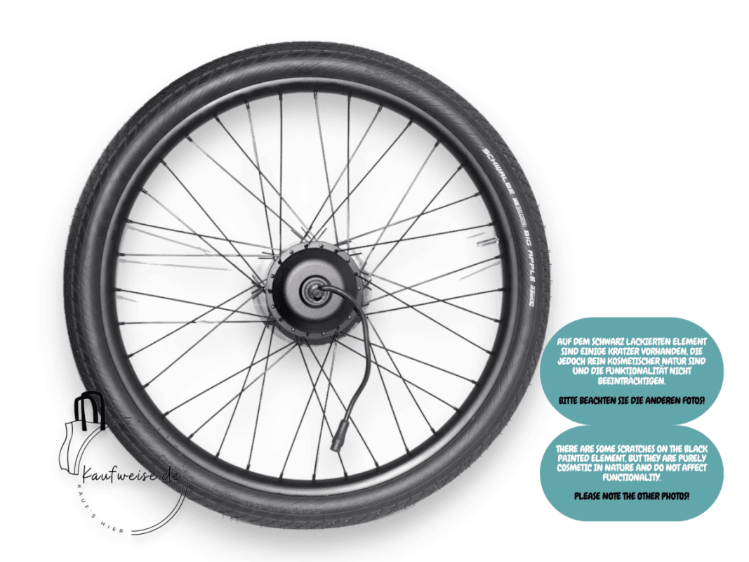 Bicycle wheel with electric motor hub for VanMoof X3 Vorderrad 24 Zoll mit Original Bremsscheibe