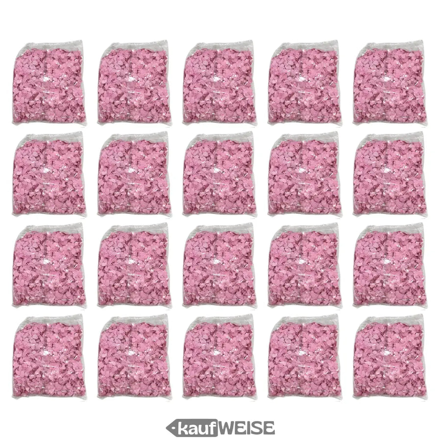 Papierkonfetti Herzen rosa 2kg 20 beutel