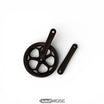 Prowheel crankstel (170 mm) voor Knaap AMS &amp; RTD | Koudgesmeed | Aluminium crankarmen | Zwart