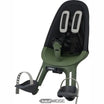 Qibbel Air fietsstoeltje voor op het voorwiel, zwart/groen | Bevestiging aan het stuur | 9 maanden - 3 jaar (15 kg) | Rugleuning van mesh