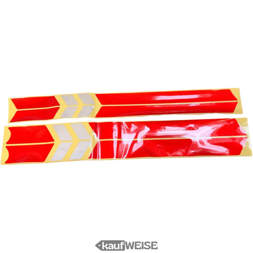 Xiaomi M365/Pro Reflectorstickerset (16 stuks) | Rood &amp; Zilver | 2 maten (smal &amp; breed)