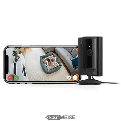 Schwarze Ring Indoor Cam 2. Gen HD-Sicherheitskamera mit Mikrofon