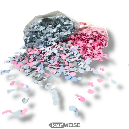 Roze confetti voor babyborrels