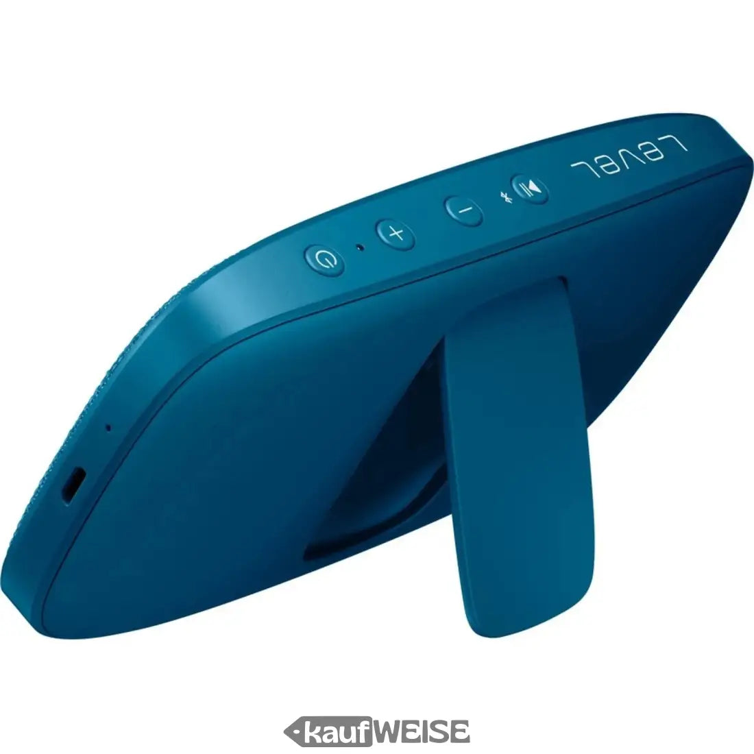 Teal tragbarer kabelloser Lautsprecher mit Kickstand, Samsung Level Box Slim IPX7 wasserfest