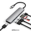 Satechi V2 slanke USB-C multipoort-adapter | 4K 60 Hz HDMI en 60 W PD | Ruimtegrijs