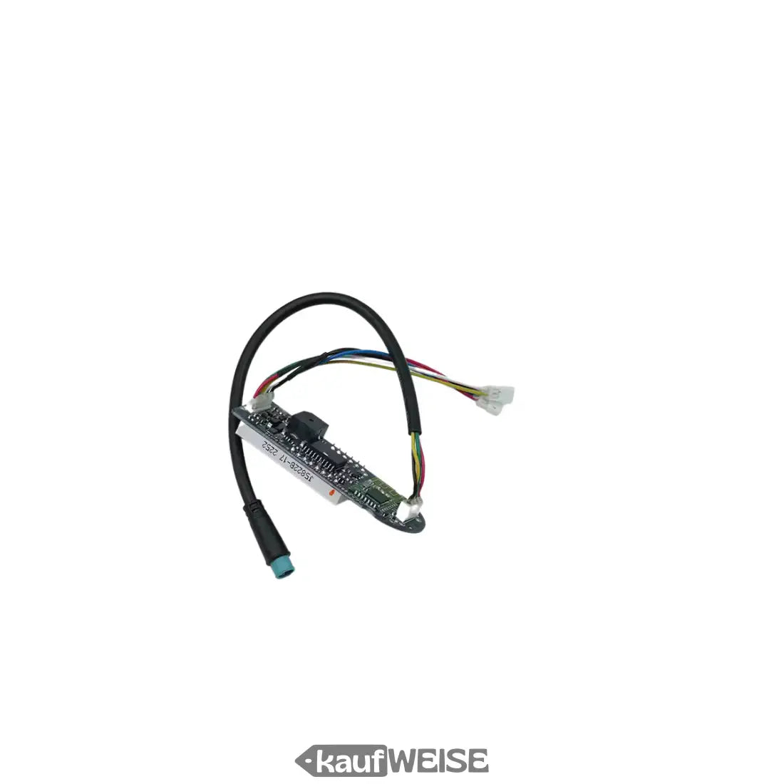 Schwarzes und weißes Platinen mit bunten Kabeln, Segway Ninebot Max G30P Armaturenbrett