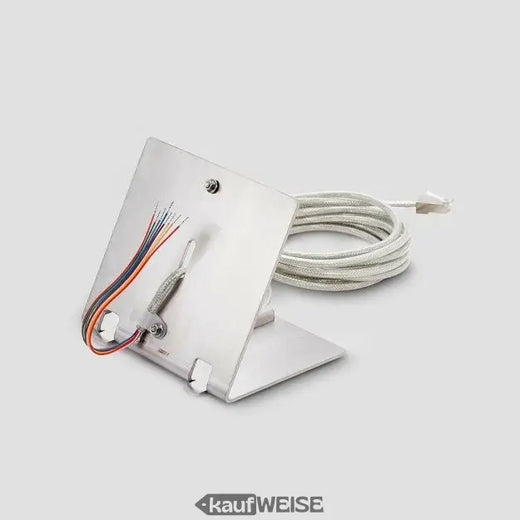 Siedle Access tafelstandaard AZTVP 870-0 E | Geborsteld roestvrij staal | Voor videopaneel AVP 870 | Incl. kabel
