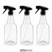 Sprayfles leeg 750 ml, navulbaar | Transparant, aan/uit-spuitkop | 3, 5 of 10 stuks