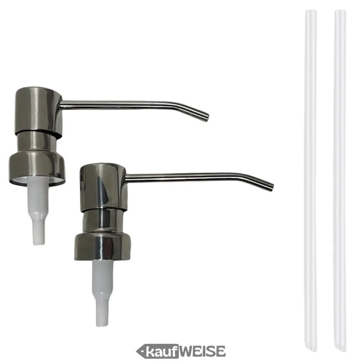 2x zeeppomp doseerpomp LANG pomp RVS 2x pompkop opzetstuk pompdispenser
