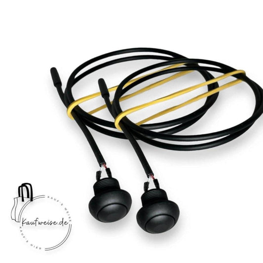 Zwei schwarze Druckknöpfe mit Drähten für Vanmoof Boost Klingel Knopf VM13-149