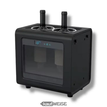 Elektrische wijnkoeler voor 2 flessen - LED & Touch | Temperatuurbereik 7-18°C