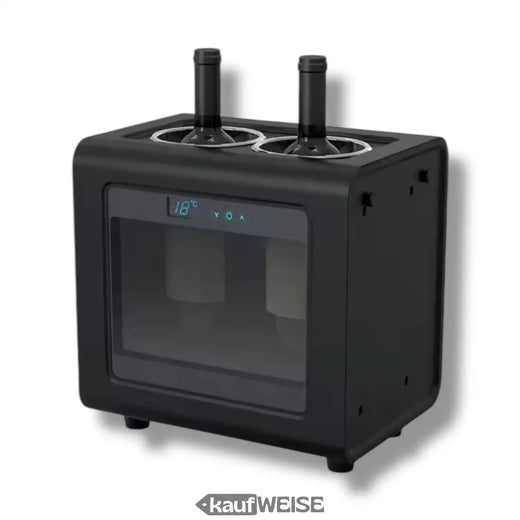 Elektrische wijnkoeler voor 2 flessen - LED & Touch | Temperatuurbereik 7-18°C